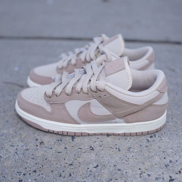 Nike Dunk Low Sandrift Hemp Sail W7 Leather Suede Beige Sneaker FD0873-126 - Picture 3 of 10